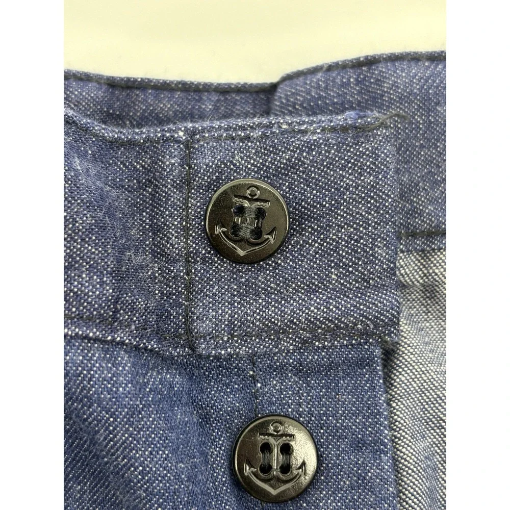 Vintage US Navy Seafarer Pants Bell Bottom Mens Denim Jeans Flare 25x30 Blue